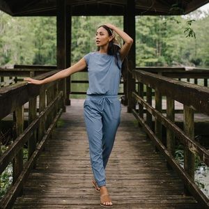 Light Chambray Albion Jumpsuit- size Small